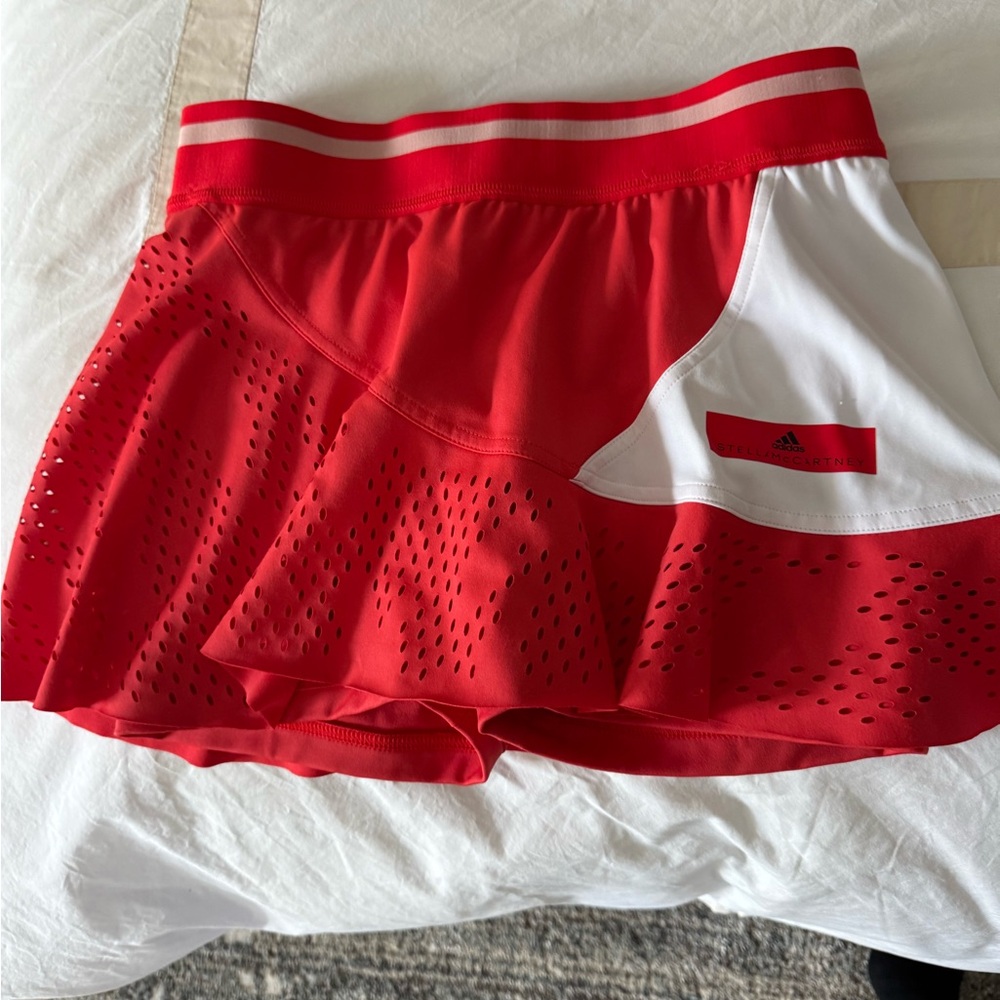 Adidas by Stella McCartney Red and White Skirt
